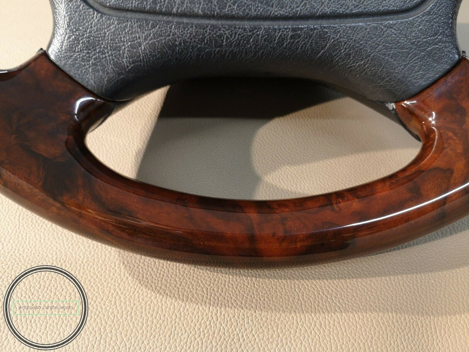 Mercedes Steering Wheel R129 W124 W140 W210 FULL WOOD BURLED