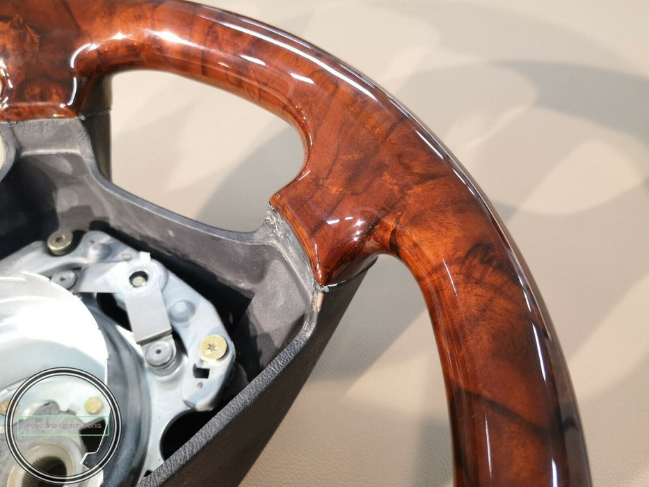 Mercedes Steering Wheel R129 W124 W140 W210 FULL WOOD BURLED