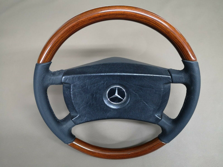 Wood Steering Wheel for Mercedes Benz W123 W116 W126 W201 ZEBRANO