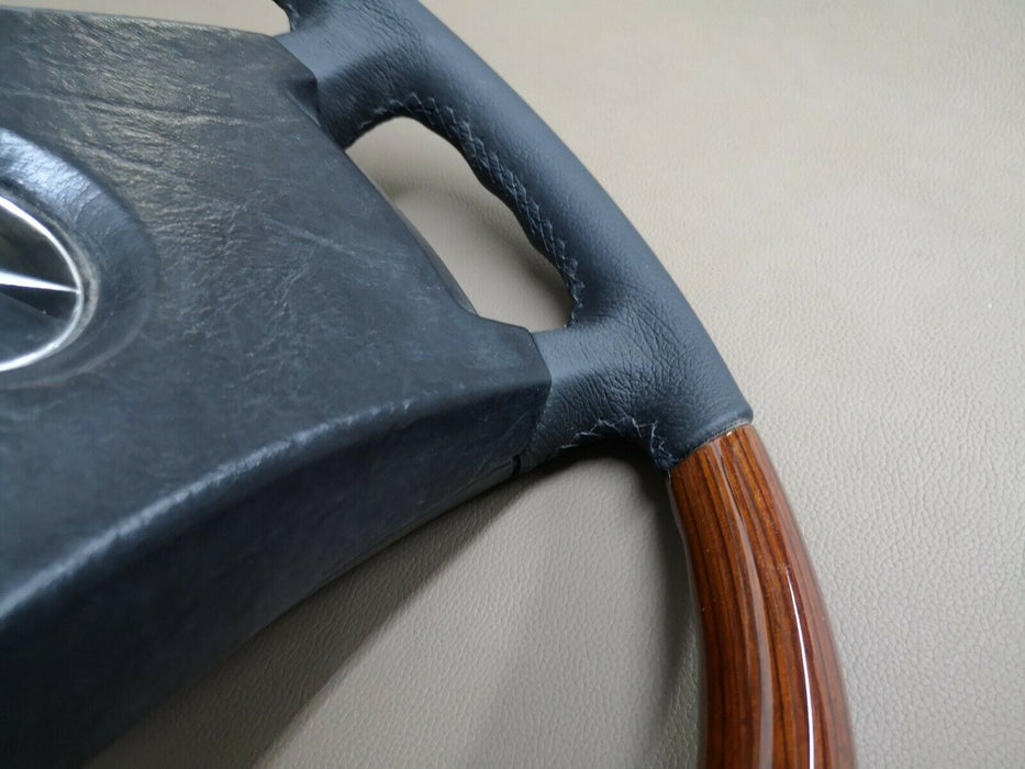 Wood Steering Wheel for Mercedes Benz W123 W116 W126 W201 ZEBRANO