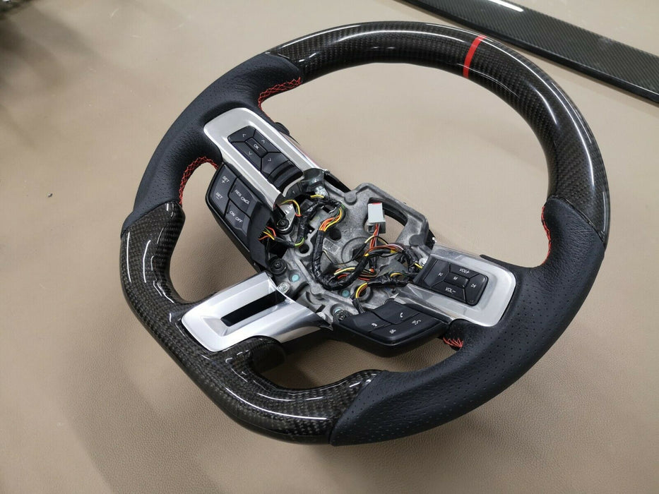 Ford Mustang Steering Wheel REAL Carbon covered New