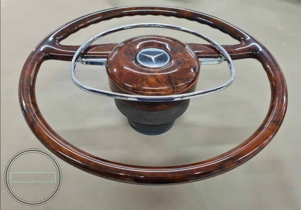 Mercedes Wood Steering Wheel W113 W115 W111 Walnut steering wheel W108 Burlwood