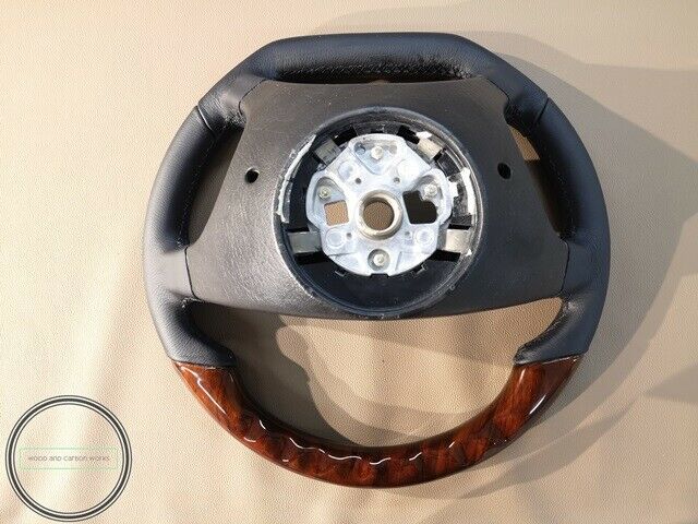 Mercedes Wood Steering Wheel AMG W140 R129 W124 W210 W208 Burl CHROM STAR