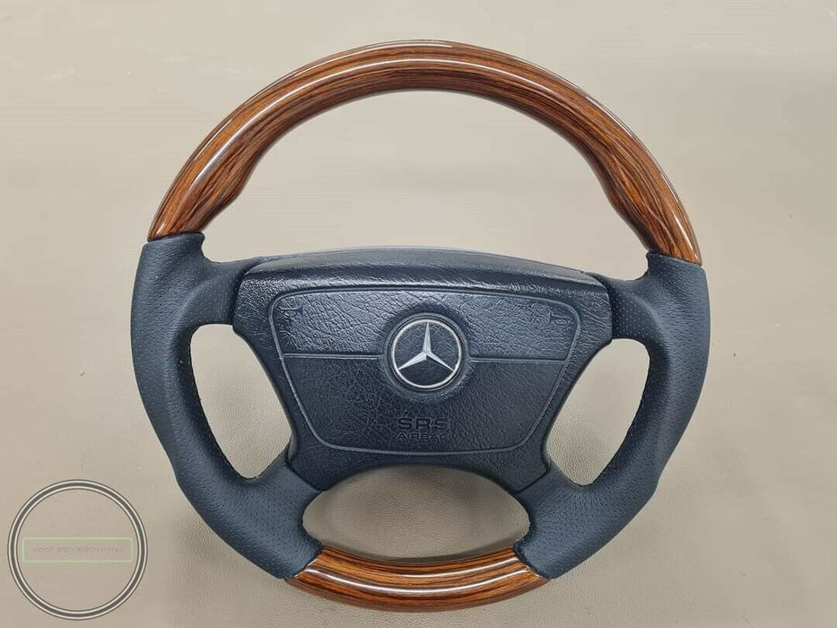 Mercedes Brabus Style W124 Wood Steering Wheel W462 W201  W202 W210 Zebrano