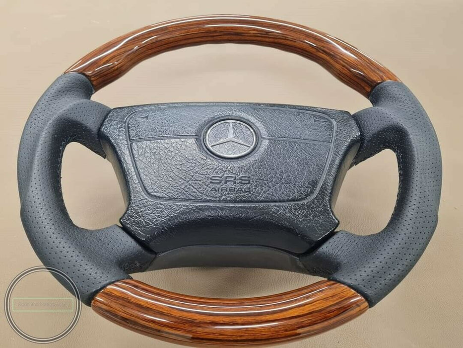 Mercedes Brabus Style W124 Wood Steering Wheel W462 W201  W202 W210 Zebrano