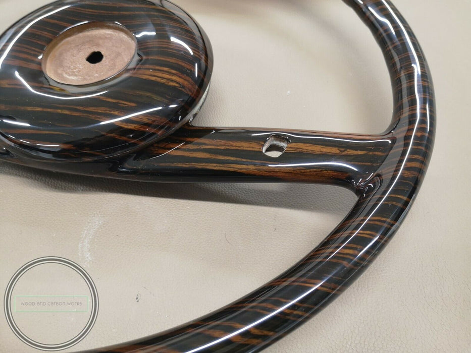 Mercedes Ebony Wood Steering Wheel EARLY VERSION Pagoda W113 W111 W110 FINNTAIL