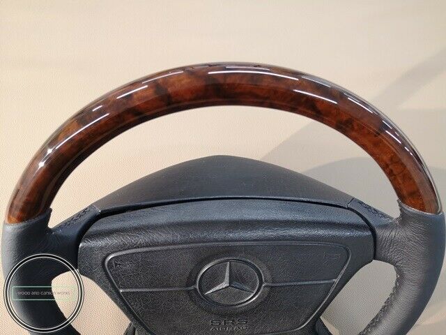 Mercedes Steering Wheel R129 W124 W140 W210 Burled Walnut Steering