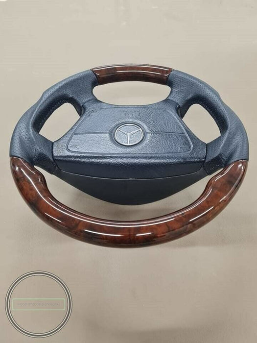 Mercedes Wood Steering Wheel W124 W140 R129 SL W202 W210 W462 Brabus Style