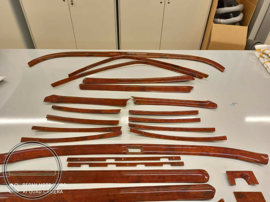 Mercedes Wood Trim Set for w108 RHD interior LIGHT BURLED 250S 300SEL 280SE