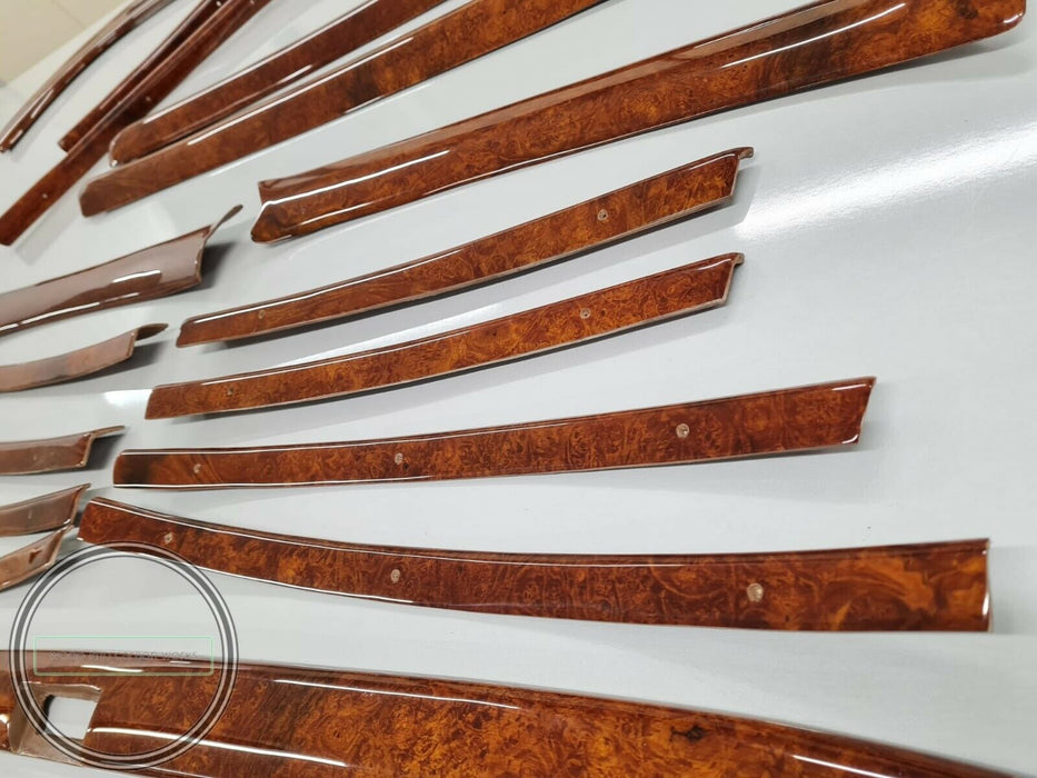 Mercedes Wood Trim Set for w108 RHD interior LIGHT BURLED 250S 300SEL 280SE