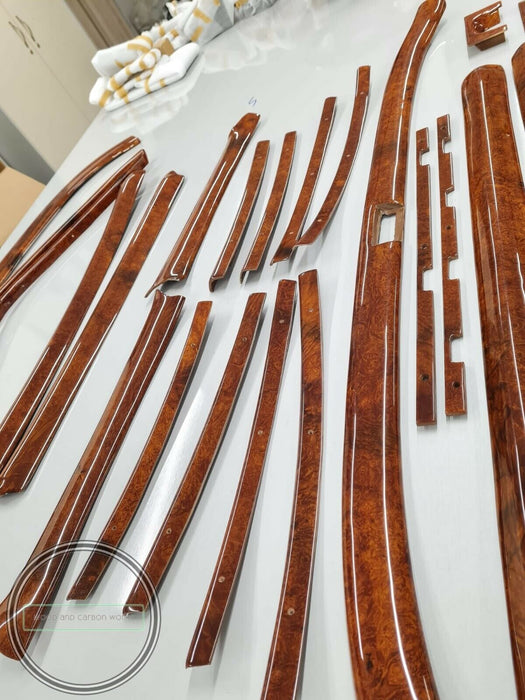 Mercedes Wood Trim Set for w108 RHD interior LIGHT BURLED 250S 300SEL 280SE