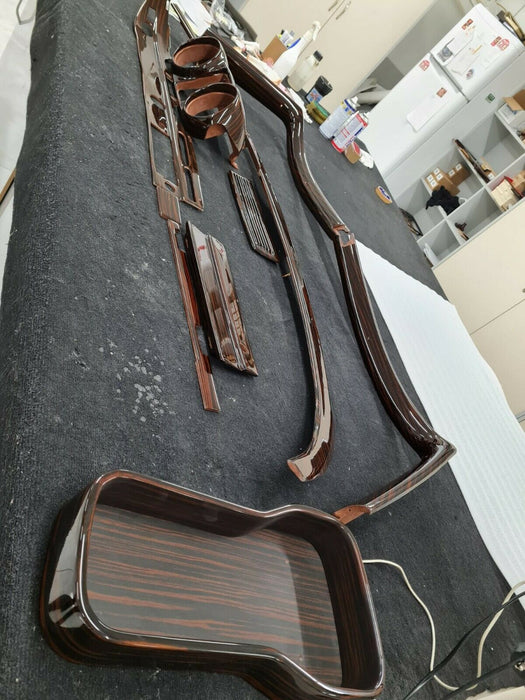 Mercedes W111 Wood Trim Set WITH GAUGE CASE Ebony W111 COUPE W111 CABRIOLET