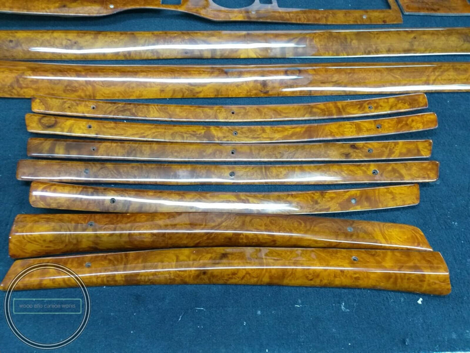 Mercedes Wood Trim Set for w108 RHD interior LIGHT BURLED 250S 300SEL 280SE