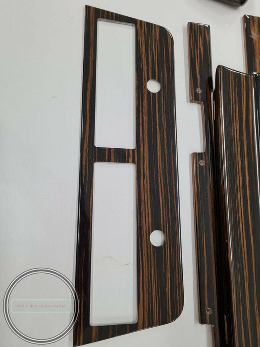 Mercedes W111 Wood Trim Set WITH GAUGE CASE Ebony W111 COUPE W111 CABRIOLET