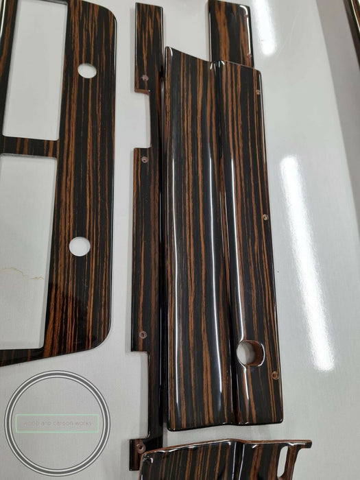 Mercedes W111 Wood Trim Set WITH GAUGE CASE Ebony W111 COUPE W111 CABRIOLET
