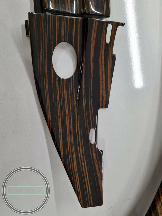 Mercedes W111 Wood Trim Set WITH GAUGE CASE Ebony W111 COUPE W111 CABRIOLET