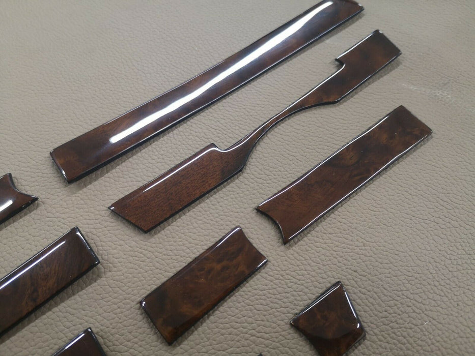 Mercedes r107 SL Wood Dashboard Trim Set FOR RHD Burlwood mercedes 560sl trim