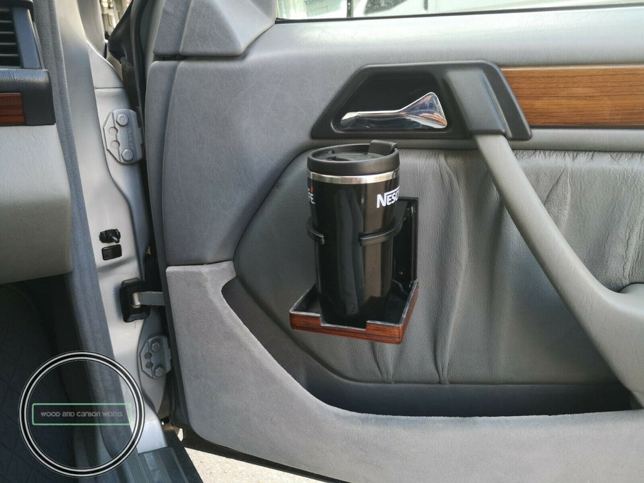 MERCEDES BENZ w123 w124 r107 w126 WOOD FOLDING DRINK CUPHOLDER Zebrano
