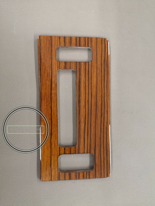 Mercedes W123 Climate Control Wood Trim Cover Panel Zebrano 8 buttons