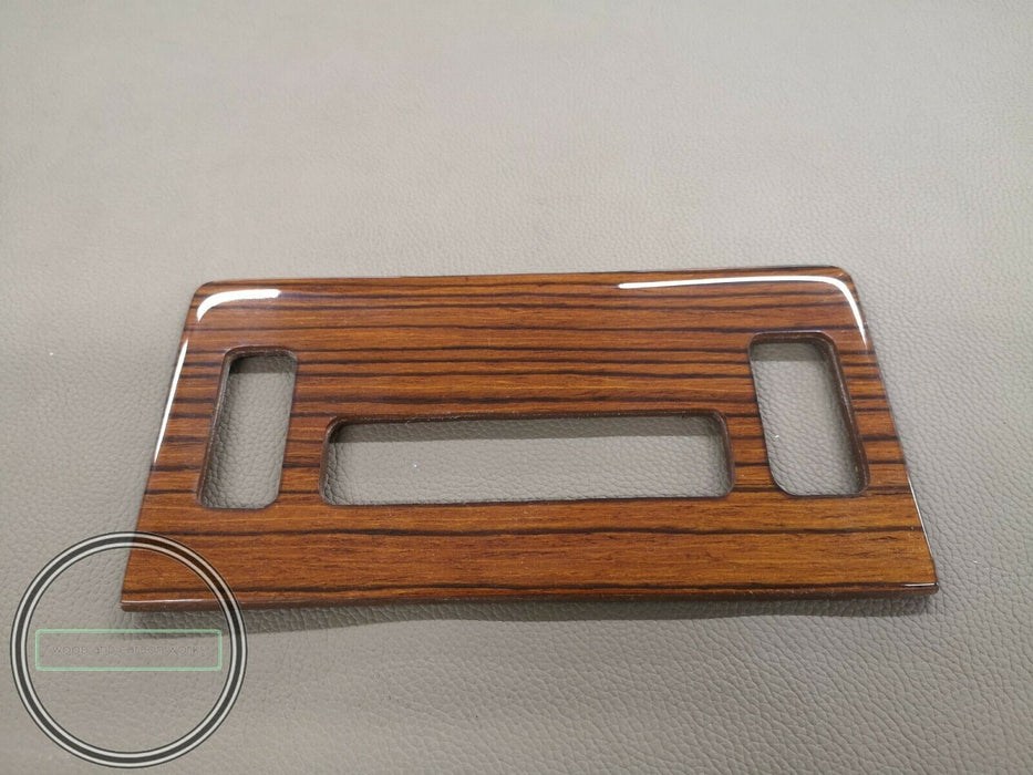 Mercedes W123 Climate Control Wood Trim Cover Panel Zebrano 8 buttons