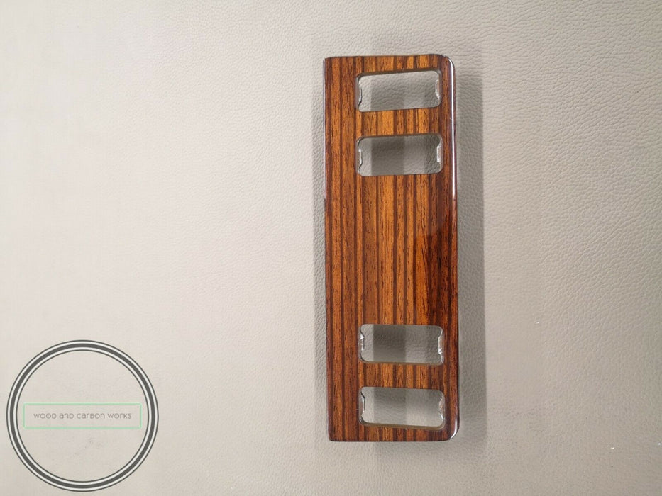 Mercedes W123 C123 Zebrano Button Wood Trim 4 Button Version