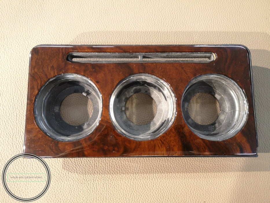 Mercedes W123 Air Vent Control Wood Trim Cover Panel Burled Walnut