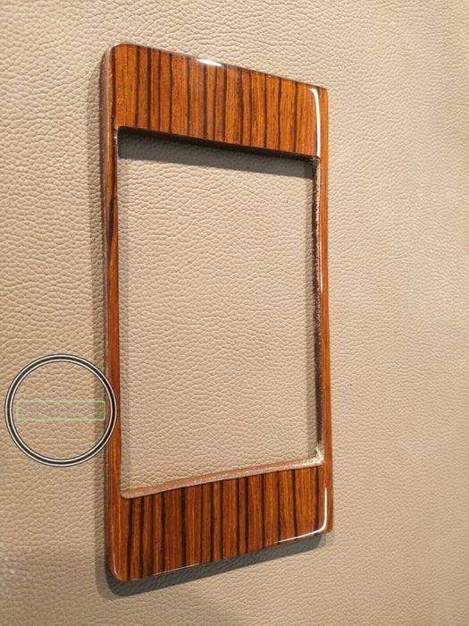Mercedes W123 Climate Control Wood Trim Cover Panel Zebrano