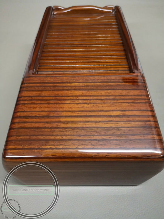 Mercedes R107 SL Center Box Wood Zebrano 560SL Cassette Box for R107
