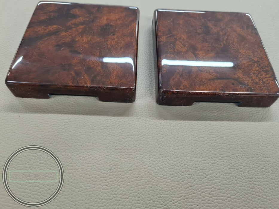 2 Pieces MERCEDES BENZ c126 w123 w124 r107 w126 WOOD FOLDING DRINK CUPHOLDER
