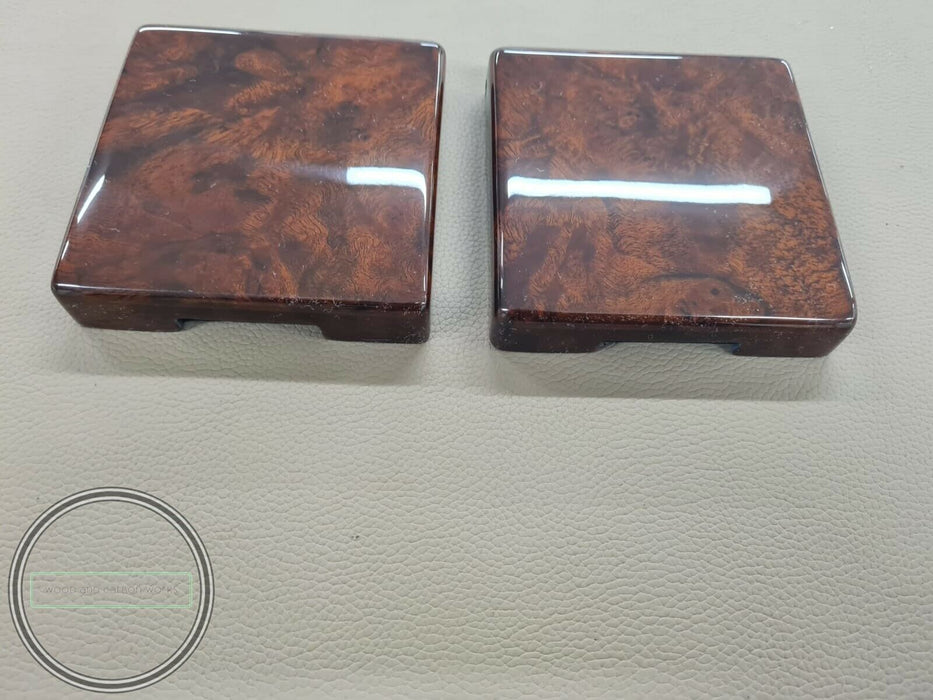 2 Pieces MERCEDES BENZ c126 w123 w124 r107 w126 WOOD FOLDING DRINK CUPHOLDER