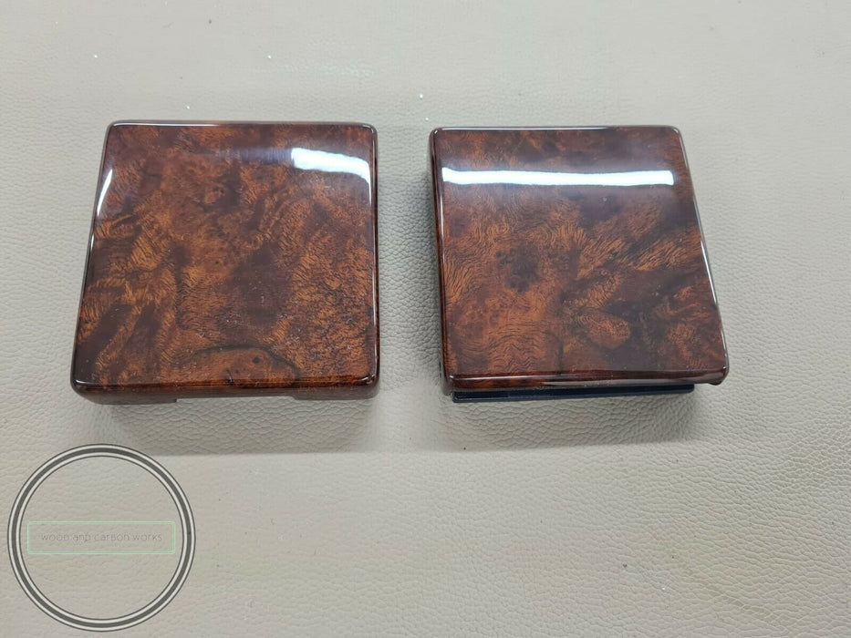 2 Pieces MERCEDES BENZ c126 w123 w124 r107 w126 WOOD FOLDING DRINK CUPHOLDER