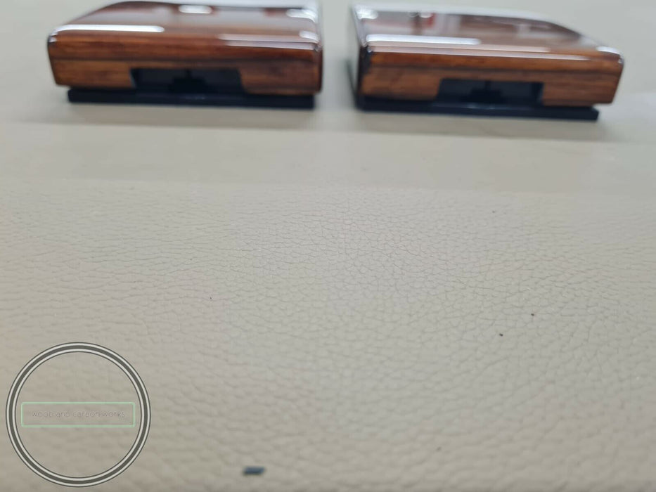 2 Pieces MERCEDES BENZ c126 w123 w124 r107 w126 WOOD FOLDING DRINK CUPHOLDER