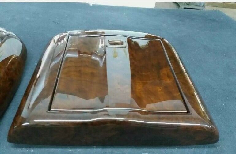 Mercedes W221 Wood Picnic Table CLASS 07-13 Burlwood 2 Pcs as Set