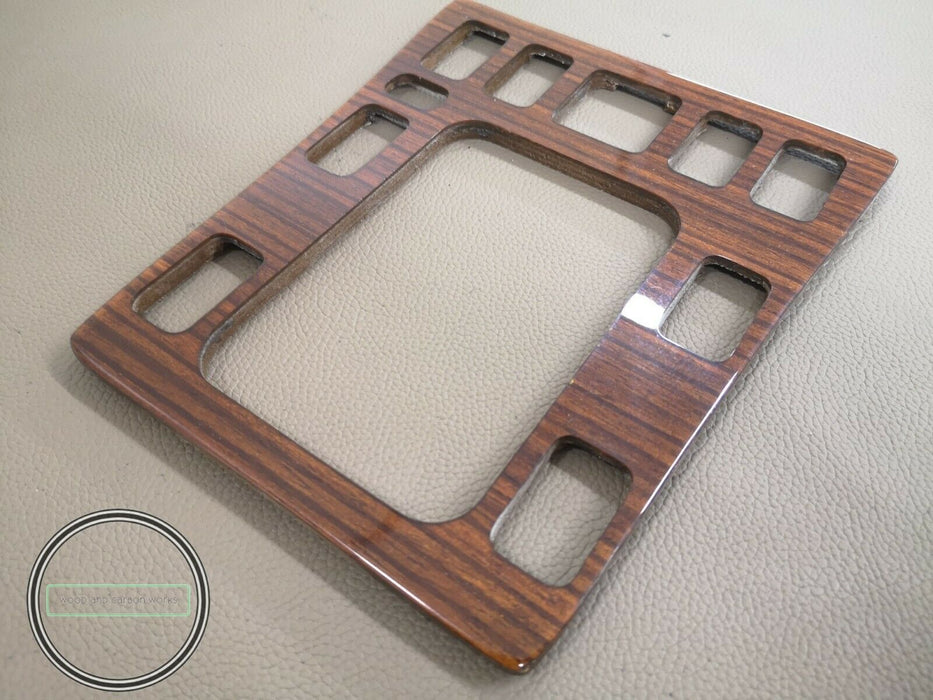 Mercedes W201 wood trim Center Console Shifter Bezel Zebrano