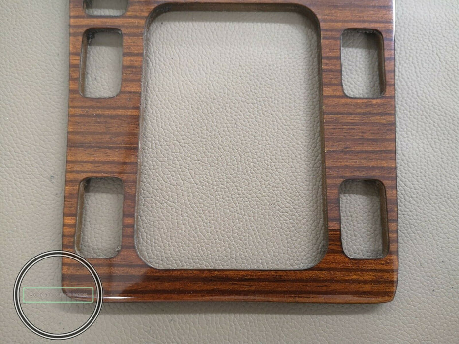 Mercedes W201 wood trim Center Console Shifter Bezel Zebrano