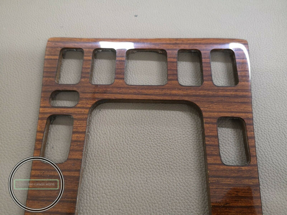 Mercedes W201 wood trim Center Console Shifter Bezel Zebrano