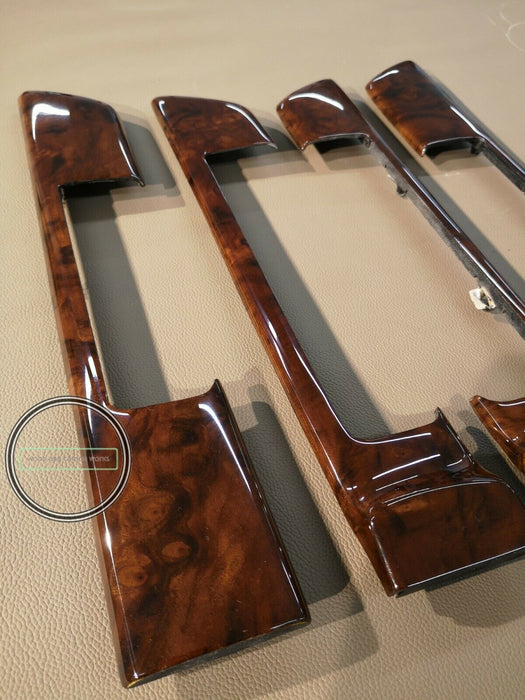 W126 Mercedes Wood Trim for 4 door Burled Walnut Burlwood Burl