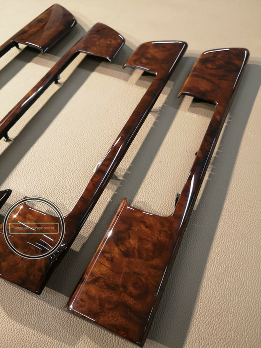 W126 Mercedes Wood Trim for 4 door Burled Walnut Burlwood Burl