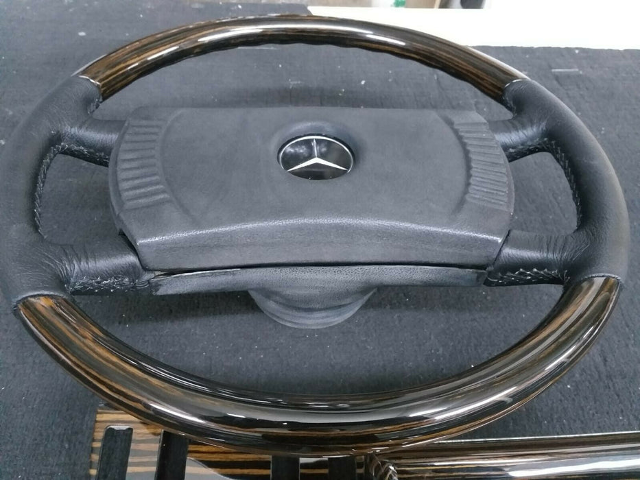 Mercedes Benz Wood Trims for W123 Dashboard C123 Ebony Steering wheel Makkasar