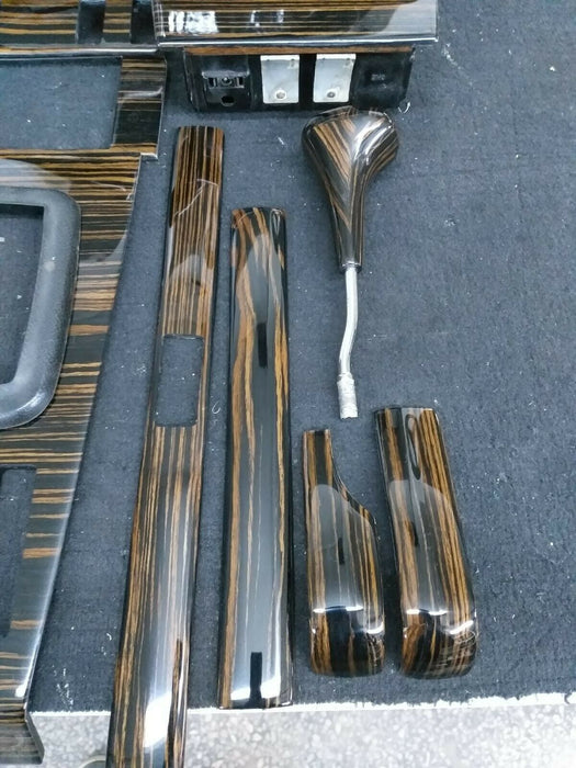 Mercedes Benz Wood Trims for W123 Dashboard C123 Ebony Steering wheel Makkasar