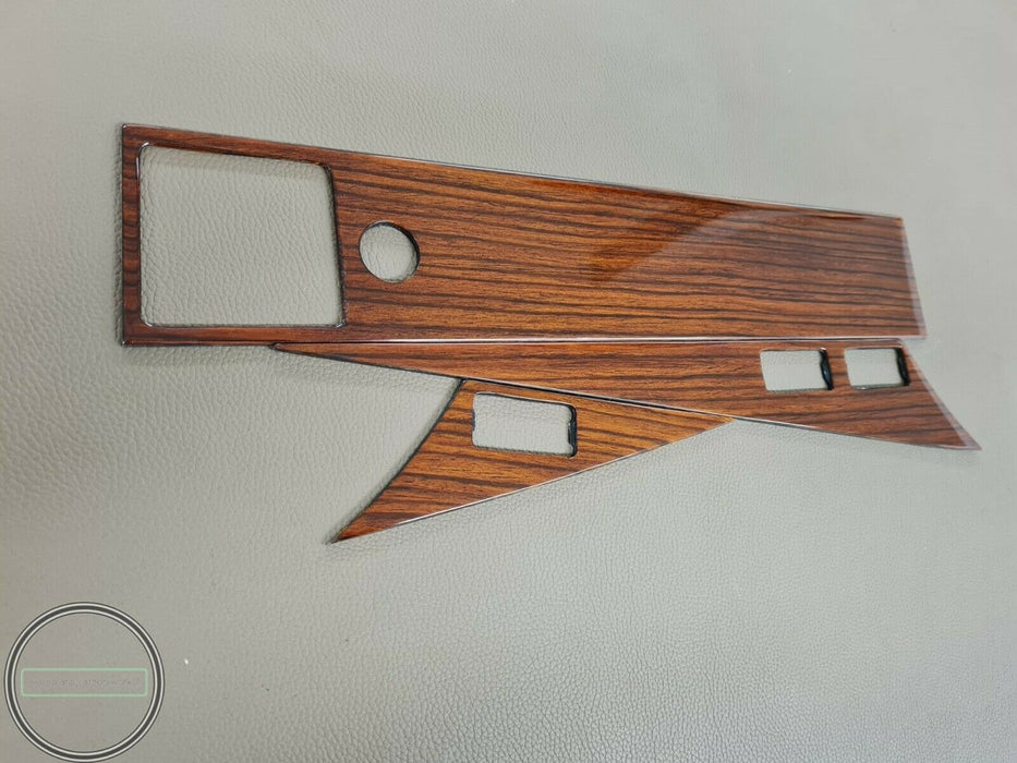 Real Wood Mercedes W201 Wood Trim Set Interior Dashboard Trims Zebrano