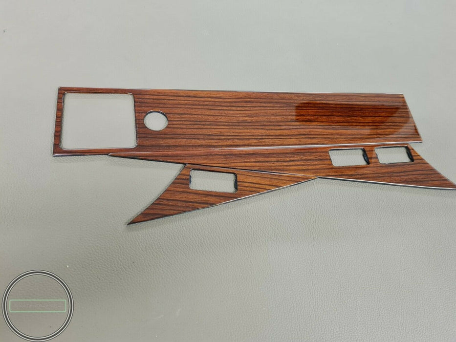 Real Wood Mercedes W201 Wood Trim Set Interior Dashboard Trims Zebrano