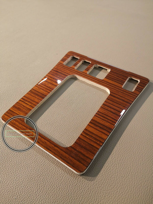 Mercedes Benz W201 190 Zebrano Wood Center Console Shift Bezel Zebrano