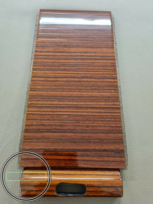 Mercedes W124 Rollup Center Console Storage Box Zebrano Wood Sliding