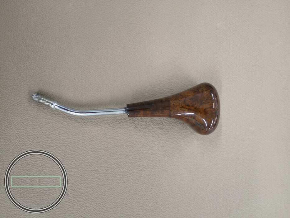 MERCEDES SHIFT KNOB FOR W124 WALNUT FOR AUTOMATIC BURLWOOD WITH LOGO