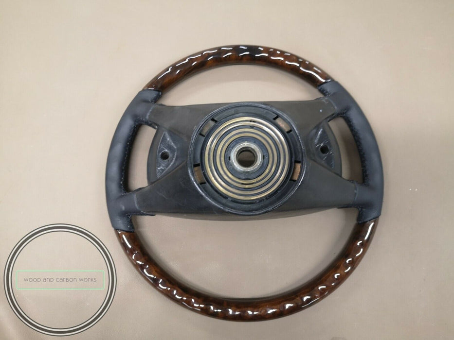 Mercedes W126 C126 Wood steering wheel Burled Walnut  Early Version