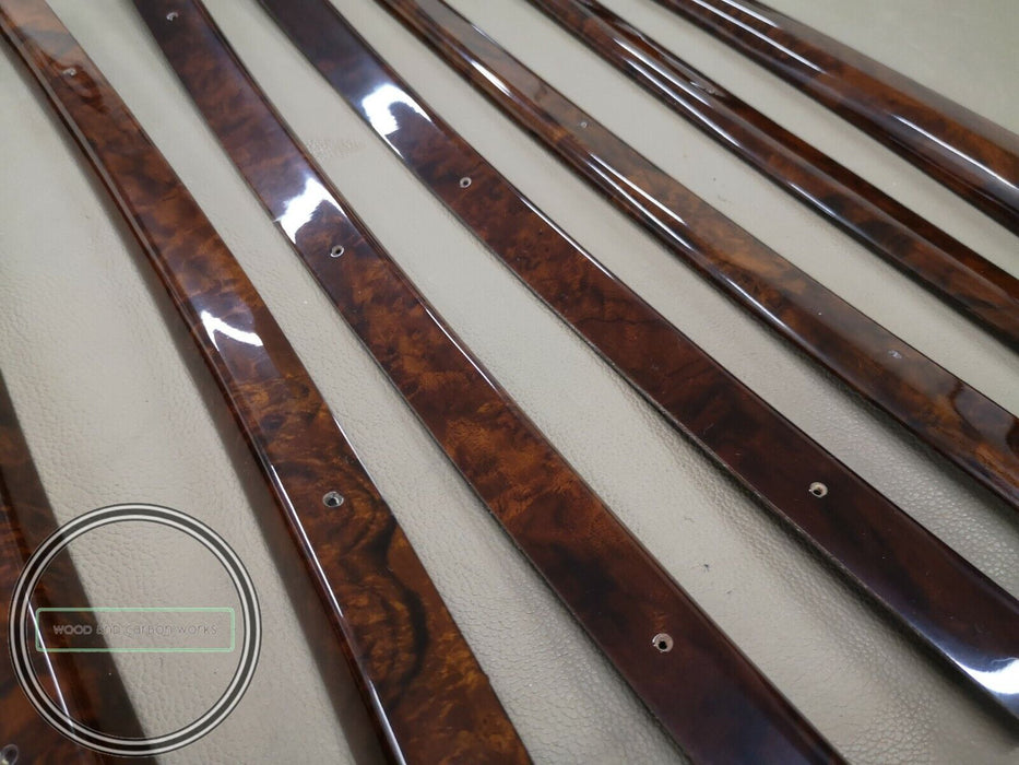 Mercedes W108 Window Trim Set 10 Pieces as set for SHORT BASE BURLWOOD