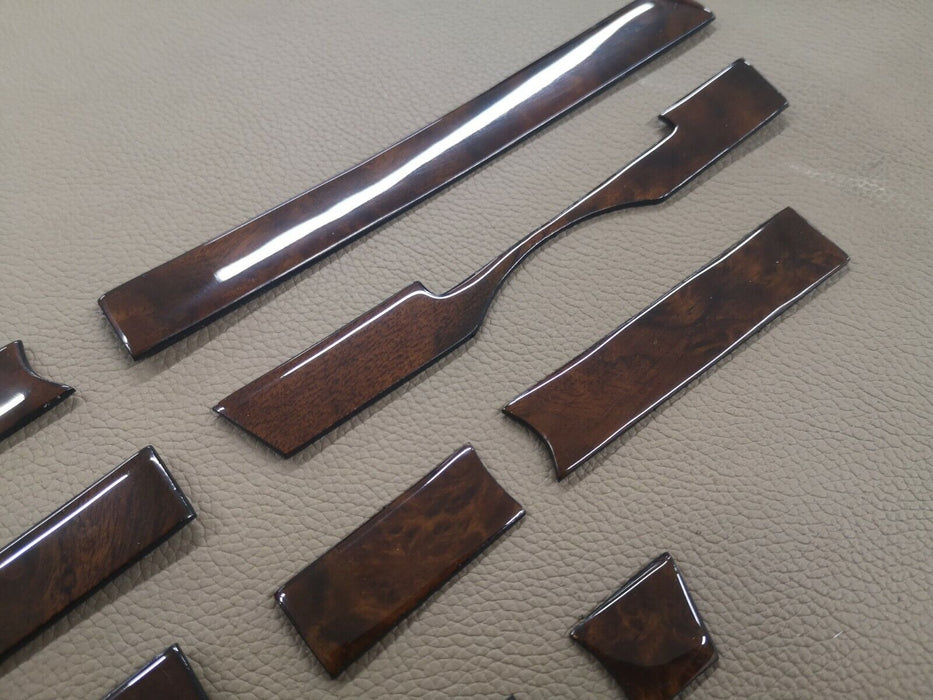 Mercedes r107 SL Wood Dashboard Trim Set FOR LHD Burlwood mercedes 560sl trim