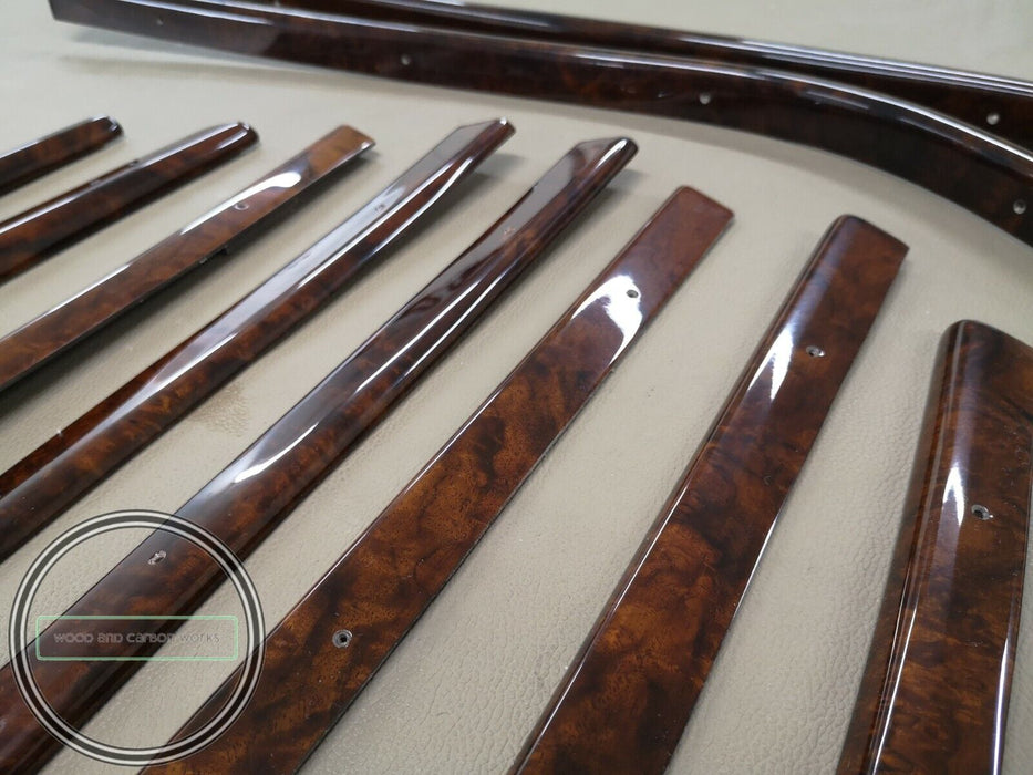 Mercedes W108 Window Trim Set 10 Pieces as set for SHORT BASE BURLWOOD