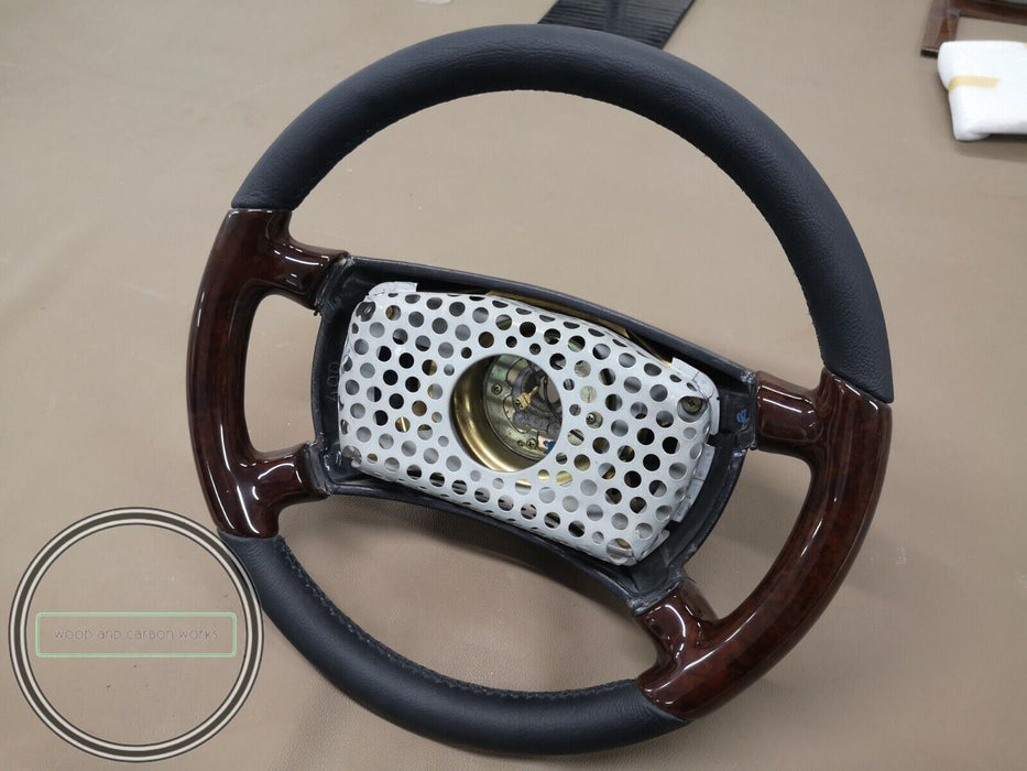 Mercedes Steering Wheel WOOD Burled Walnut FOR R107 W201 W124 W126